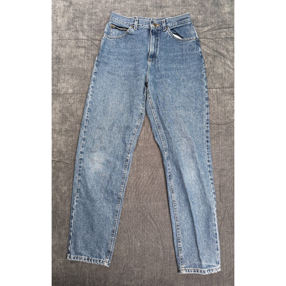Riders Womens Jeans 28x30 Blue High Rise Tapered Mom Jeans Vintage Wash